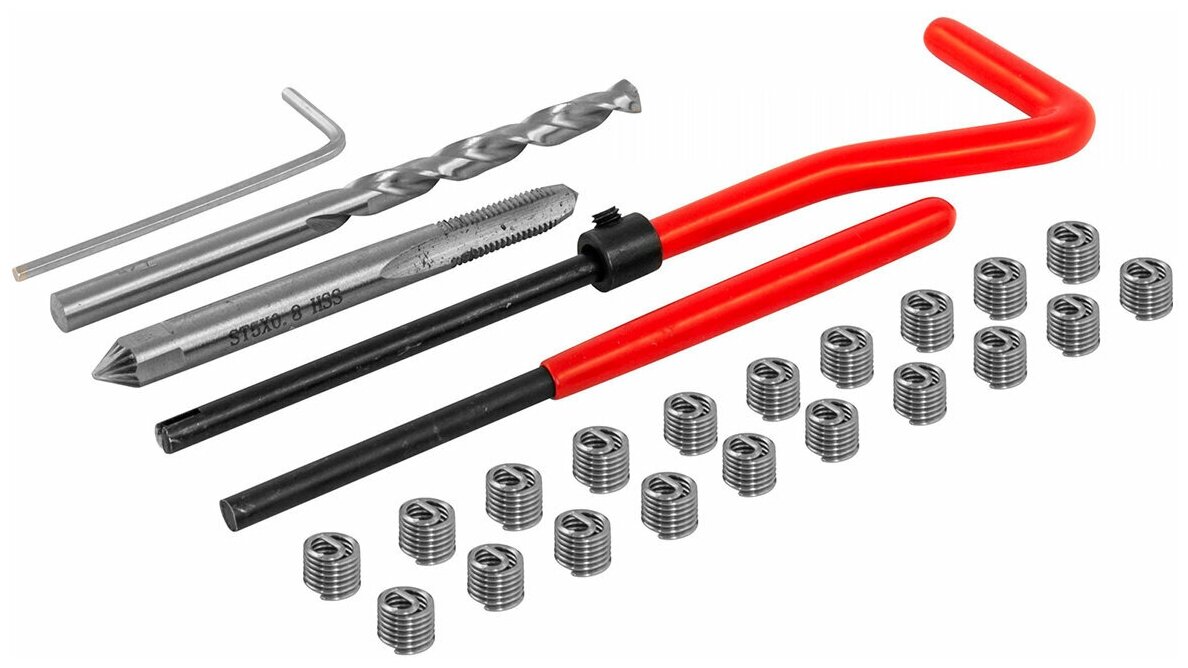 Набор для восстановления резьбы M5x08 Thorvik TRIS508 (53172) 25 предметов