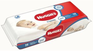 Салфетки детские Huggies Classic 0+, 56 шт.