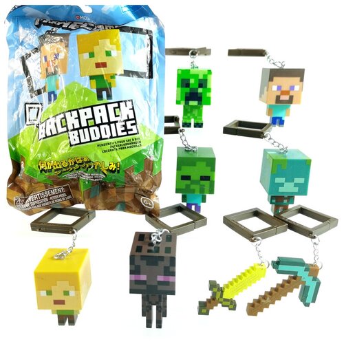 Брелок Minecraft Backpack Buddies в ассортименте