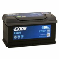 Аккумулятор Exide Excell 80Ач обратная полярность EB802