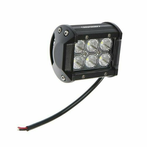 Фара автомобильная прямоугольная 1224 В 18 Вт 6 диодов 93х70 мм 1704₽