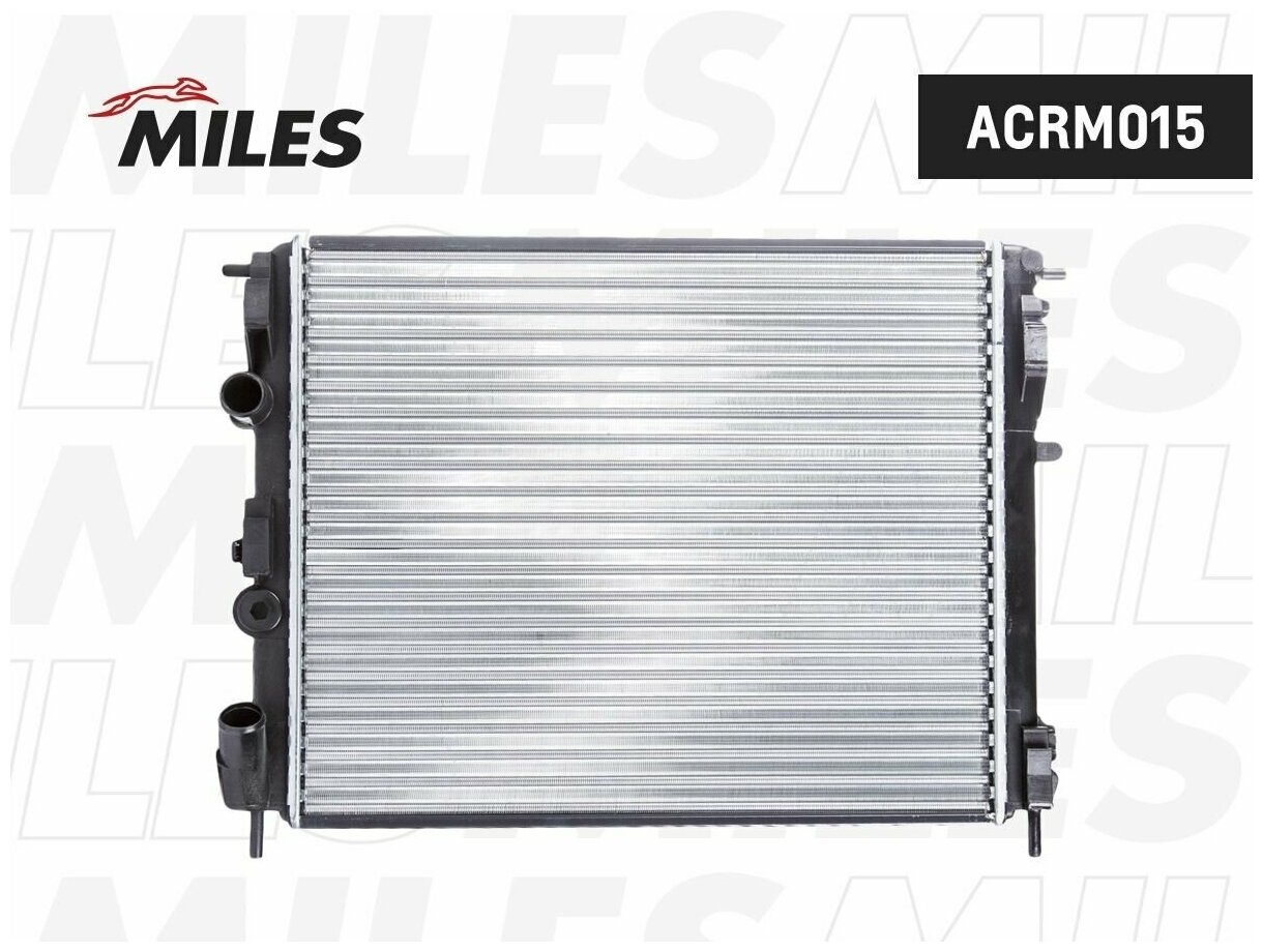 ACRM015 Радиатор MILES для RENAULT LOGAN , CLIO 1.2-1.6,1.9D +AC 98-