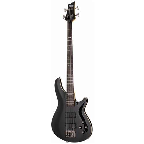 Schecter OMEN-4 BLK Гитара бас гитара леворукая schecter omen 6 l h blk