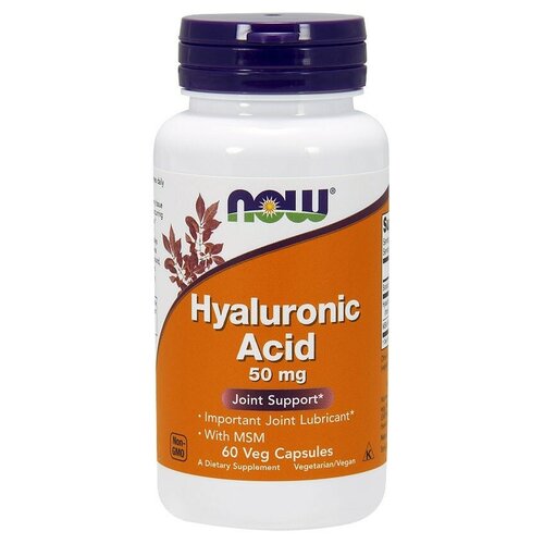 NOW Hyaluronic Acid with MSM (60 капс)