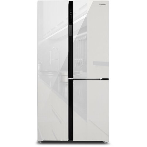 Холодильник Side by Side Hyundai CS6073FV белое стекло 9199000₽