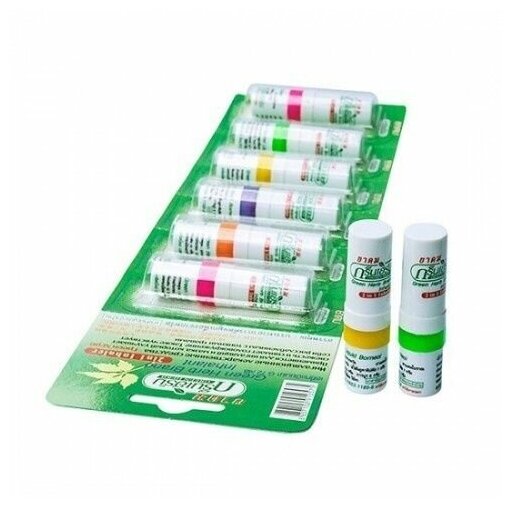 Ингалятор-карандаш двусторонний Green Herb компактный при насморке заложенности носа и т. д. 1 шт