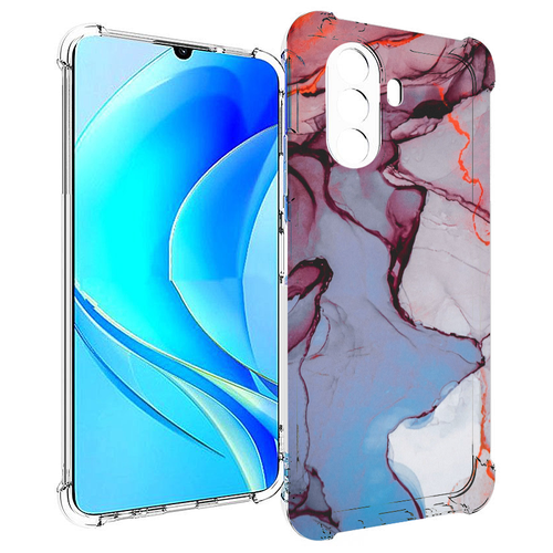 Чехол MyPads мраморный рисунок для Huawei Nova Y70 / Nova Y70 Plus (MGA-LX9N) / Huawei Enjoy 50 задняя-панель-накладка-бампер чехол mypads единорог рисунок для huawei nova y70 nova y70 plus mga lx9n huawei enjoy 50 задняя панель накладка бампер