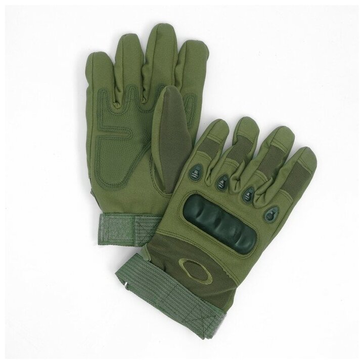 Перчатки тактические "Storm tactic", ХL доп защита пальцев , зеленые