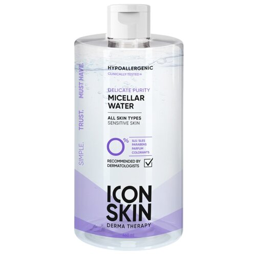 ICON SKIN / Очищающая мицеллярная вода Delicate Purity, 450 мл