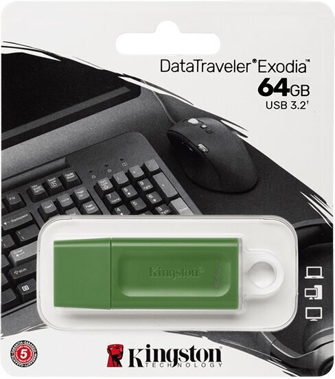 Флеш-диск Kingston DataTraveler Exodia 64GB KC-U2G64-7GB Blue