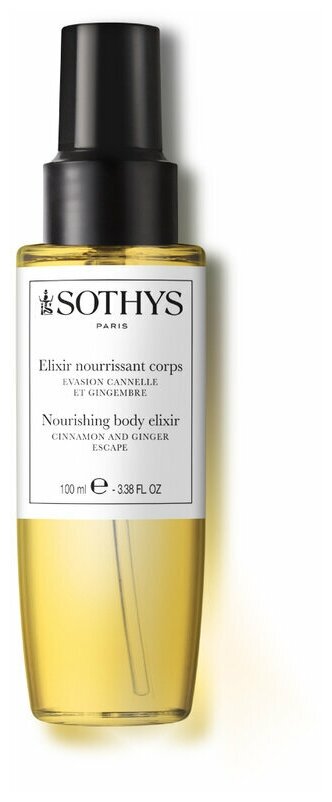 Sothys, Увлажняющий и питательный эликсир с корицей и имбирем Nourishing Body Elixir Cinnamon And Ginger, 100 мл.