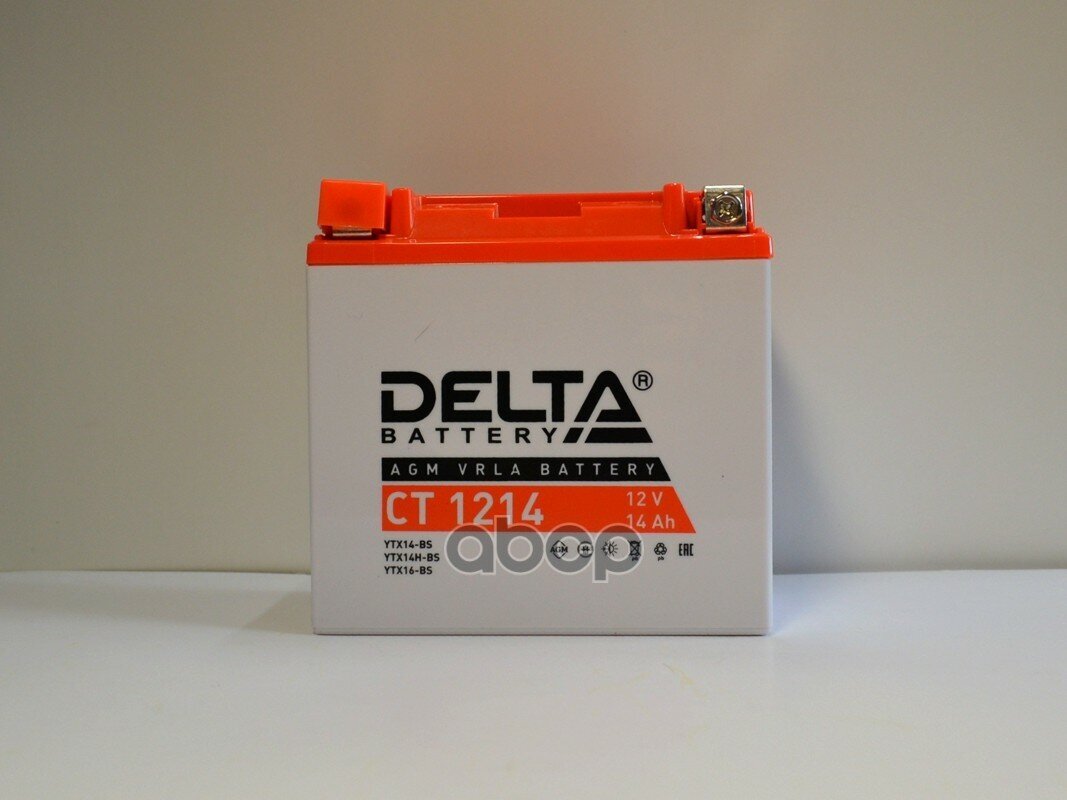 Аккумулятор для спецтехники DELTA Battery CT 1214 12V / 14 А·ч, 150x87x147 — фото 1