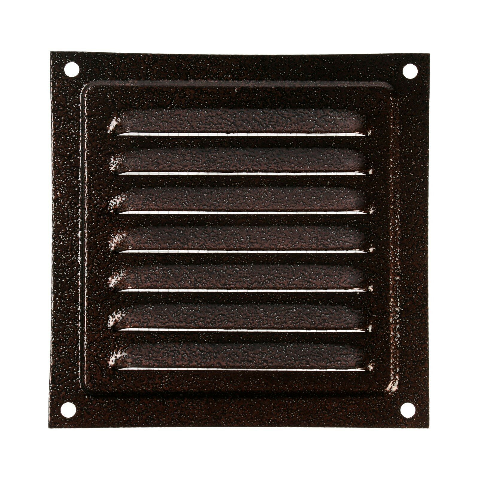 Решетка вентиляционная ZEIN Люкс РМ1212М, 125х125 мм, с сеткой, металлическая, медный антик ТероПром 9690260 - фотография № 2