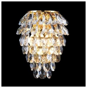 Настенный светильник хрустальный AP3 GOLD/TRANSPARENT Crystal Lux Charme