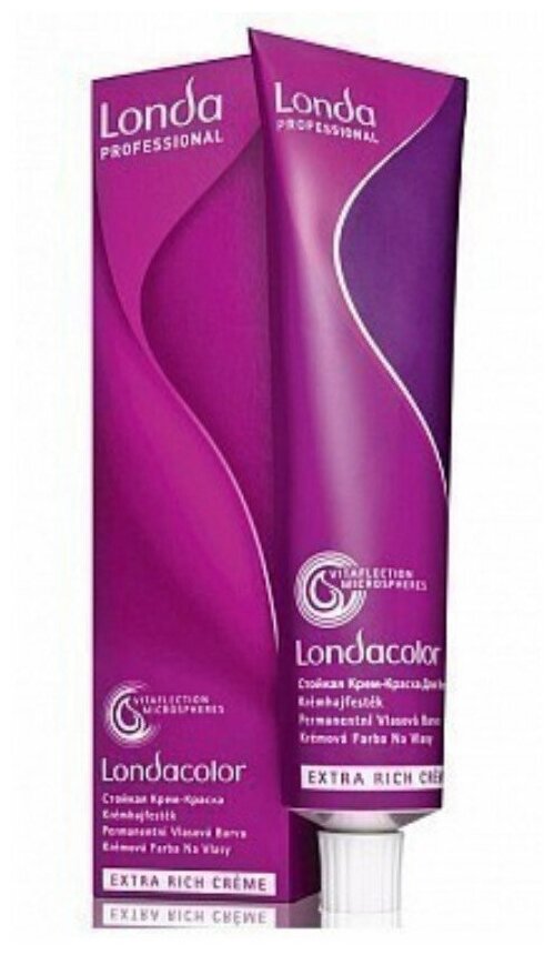 Londa Professional Стойкая крем-краска Londacolor Creme Extra Rich, 10/16 цвет яркий блонд пепельно-фиолетовый, 60 мл