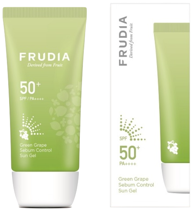 Frudia Солнцезащитный гель с зеленым виноградом Себум контроль SPF50+/PA ++++, 50 гр, Frudia