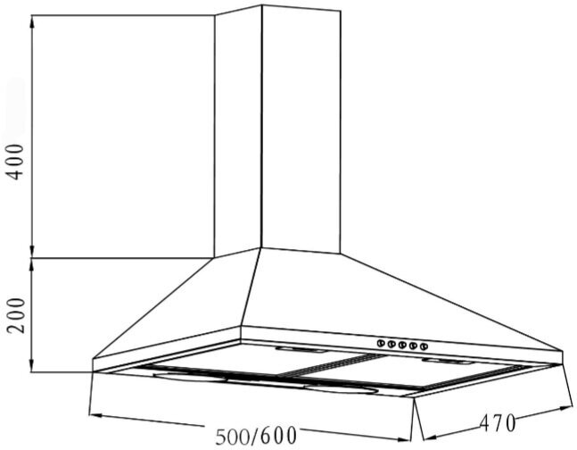 Вытяжка кухонная MACBI DMV 60 ivori / 650m3 - фотография № 4