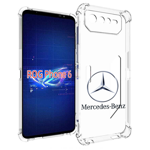 Чехол MyPads mercedes-7 мужской для Asus ROG Phone 6 задняя-панель-накладка-бампер