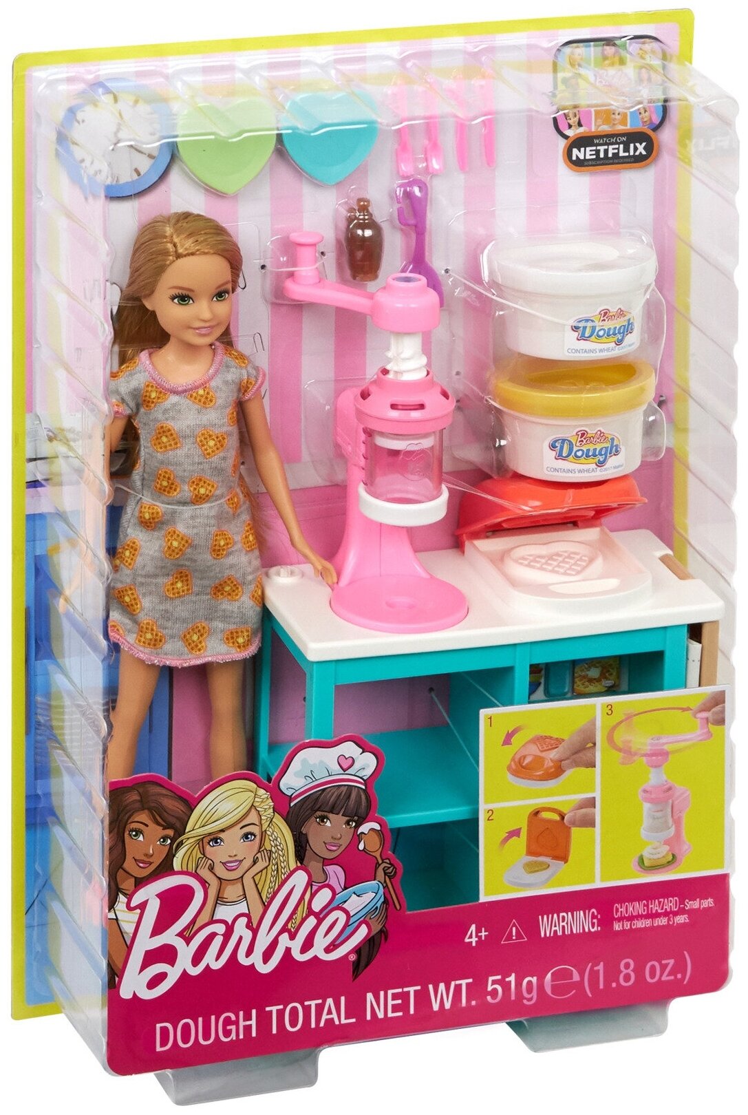 Кукла Barbie Breakfast Playset with Stacie Doll FRH74 - фото №12