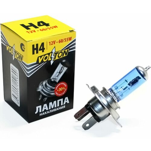 VOLTON Лампа галогенная H4 12В 60/55 Вт Р43t +30 VLT1401U