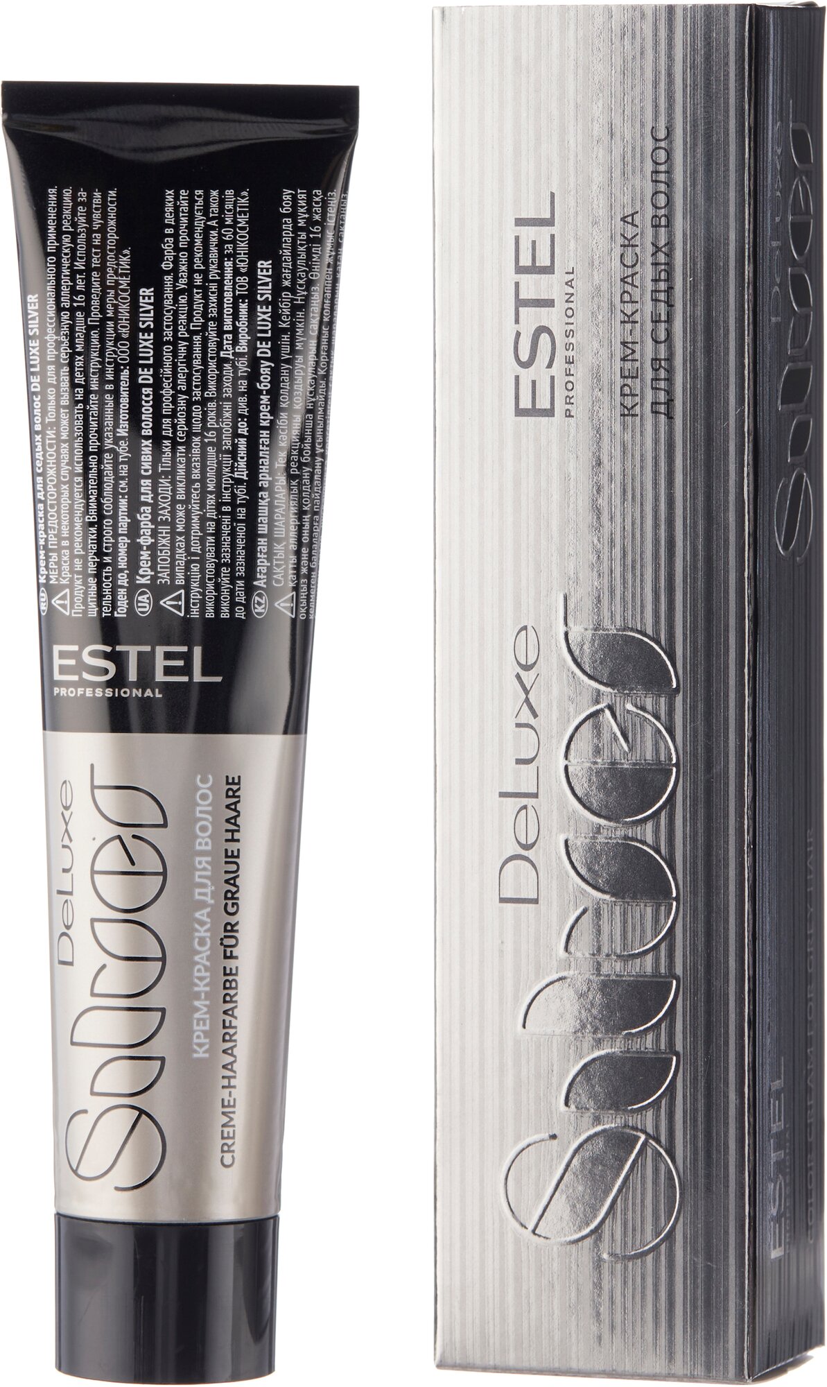 Estel Professional De Luxe Silver крем-краска для седых волос, 60 мл, 10/7 светлый блондин коричневый