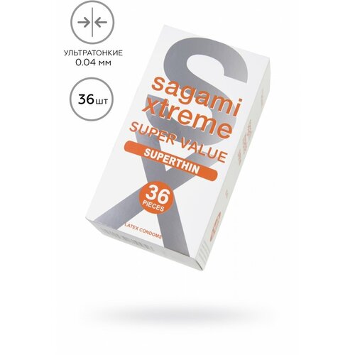 Ультратонкие презервативы Sagami Xtreme Superthin - 36 шт. | Sagami | Презервативы