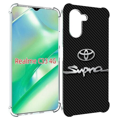 Чехол MyPads toyota тойота 2 для Realme C33 4G задняя-панель-накладка-бампер