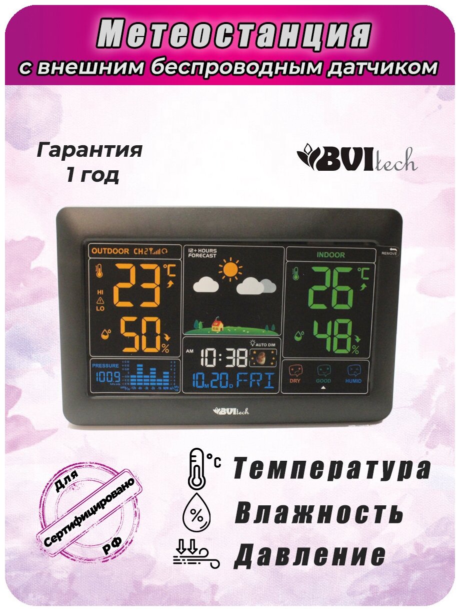  BVITECH BV-621 С беспроводным датчиком, цена 4030 руб .