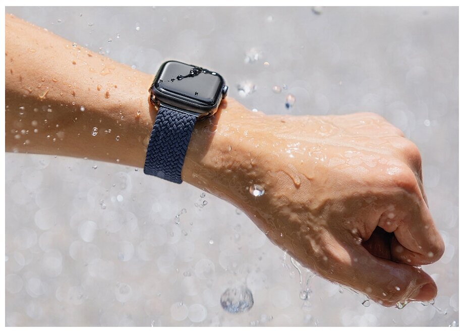 Ремешок Uniq Ремешок Uniq для Apple Watch 44/42 mm ASPEN Strap Braided синий