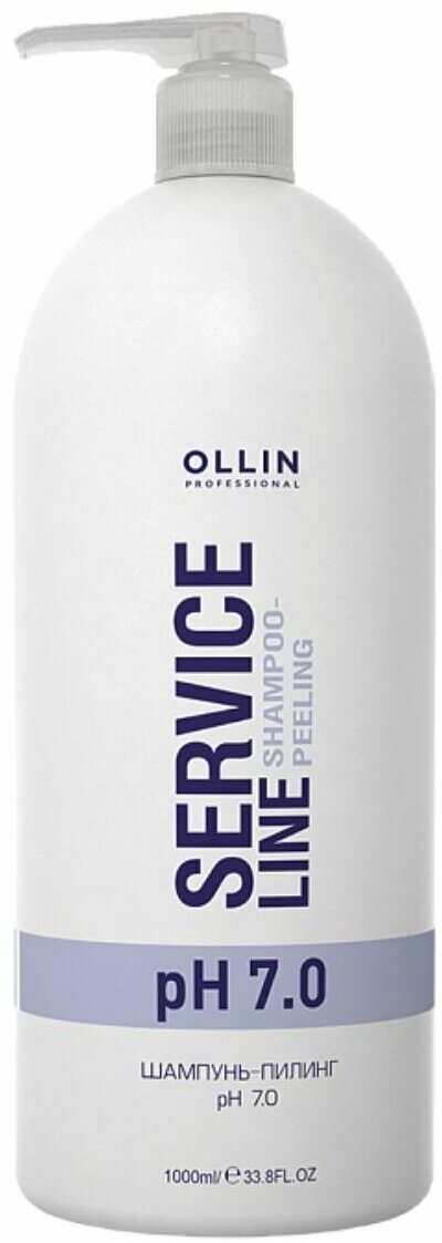 OLLIN SERVICE LINE Шампунь-пилинг рН 7.0 1000мл/ Shampoo-peeling pH 7.0