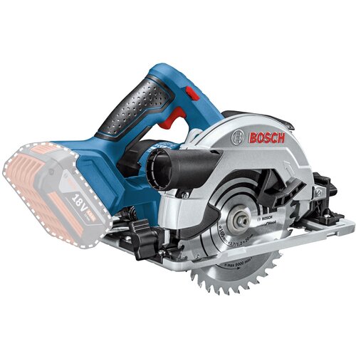 аккумуляторная циркулярная пила 18в 4ач gks 18v 57 g – bosch power tools – 06016a2106 – 3165140979979 Аккумуляторная дисковая пила BOSCH GKS 18V-57, 18 В, синий