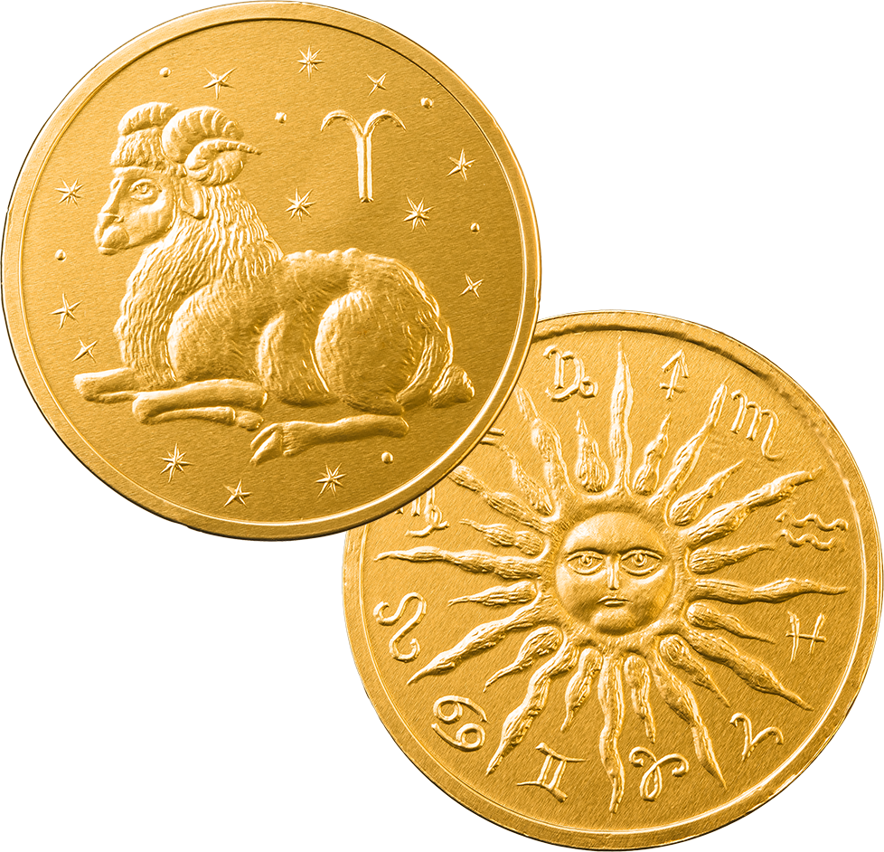 Шоколадные монеты «Золотой гороскоп» 6г по 50 шт. - фотография № 4