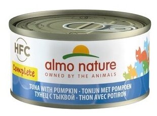 ALMO NATURE Complete Tuna with Pumpkin Консервы для кошек с Тунцом и Тыквой 70 г