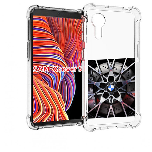 Чехол MyPads диск бмв мужской для Samsung Galaxy Xcover 5 задняя-панель-накладка-бампер