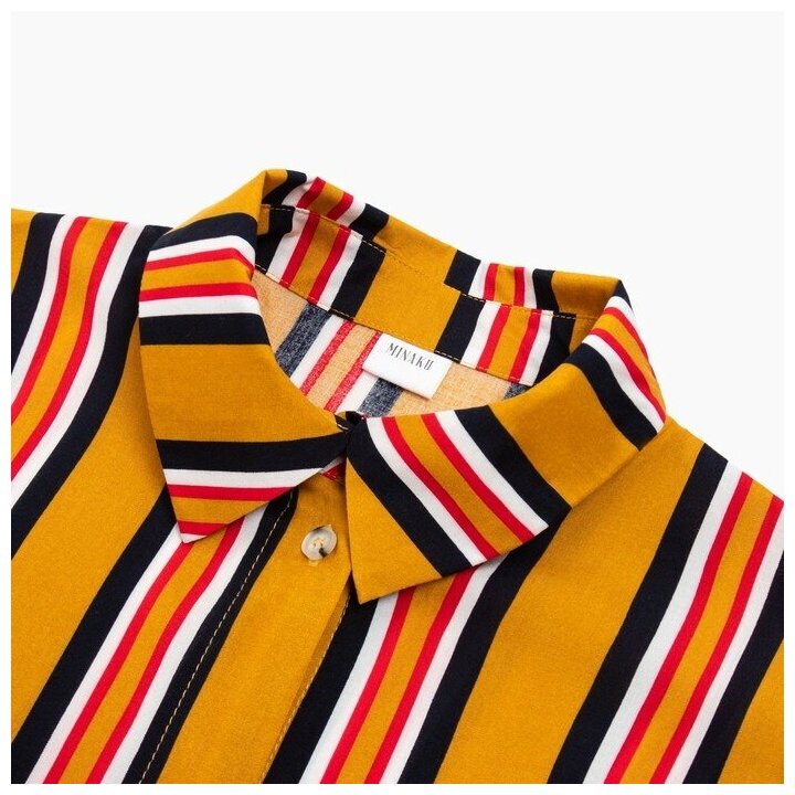 Комплект женский (рубашка, шорты) MINAKU: Enjoy цвет желтый, р-р 42 - фотография № 2