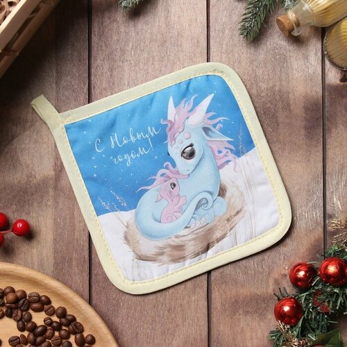 Прихватка Доляна Семейное счастье 17х17 см 35 хл 65 пэ ватин 250 гм2 298₽