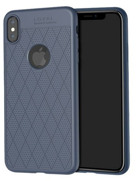 Чехол силиконовый для iPhone XS Max, HOCO, Admire series, синий