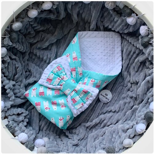 Конверт - одеяло на выписку MUMMY.BOX летний, для новорождённых в кровать, в коляску для малышей