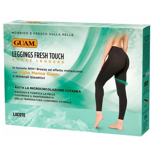 Леггинсы GUAM терморегулирующие Fresh Touch, черный, L-XL (48-52), 1 пара