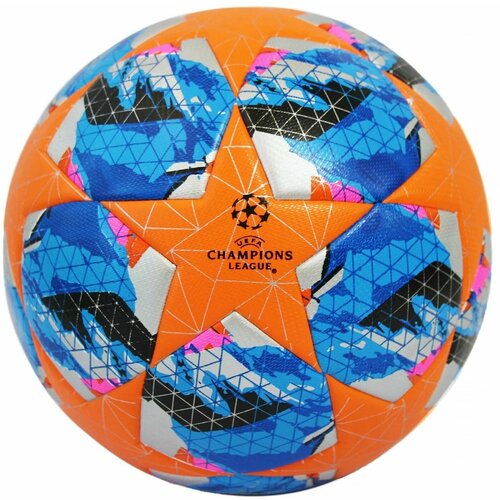 Мяч футбольный UEFA. Лига Чемпионов, размер 5,CX-0031 / Оранжевый