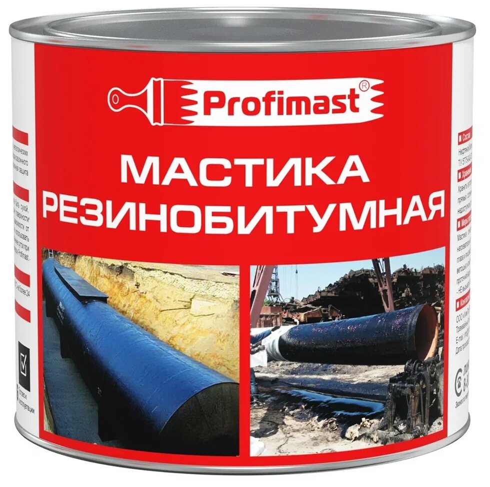 Мастика резинобитумная Profimast 2л/1,8кг