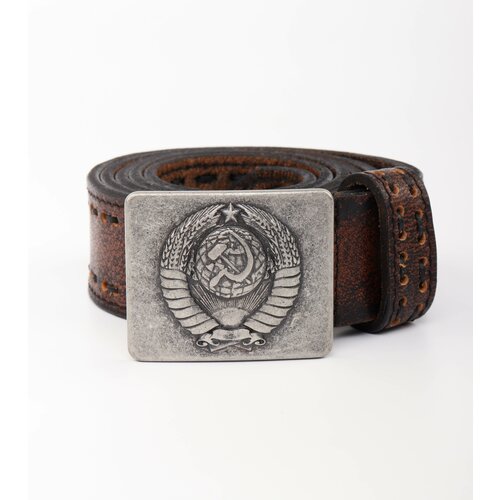 фото Ремень , размер 120, серебряный носикожу