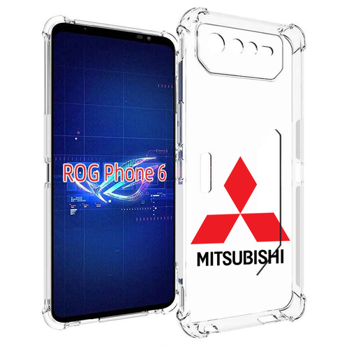 Чехол MyPads mitsubishi-3 для Asus ROG Phone 6 задняя-панель-накладка-бампер чехол mypads toyota тойота 3 для asus rog phone 6 задняя панель накладка бампер