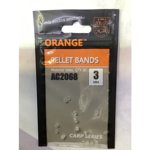 Резинка для пеллетса латексOrange Carp AC2068 Pellet bands 3мм (прозрачный)