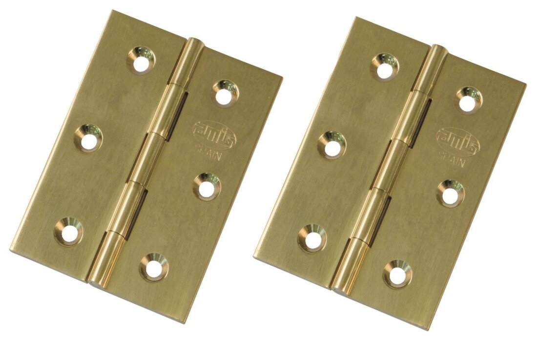 фото Петля латунь полированная универсальная AMIG, Артикул 1002-70х50-LP