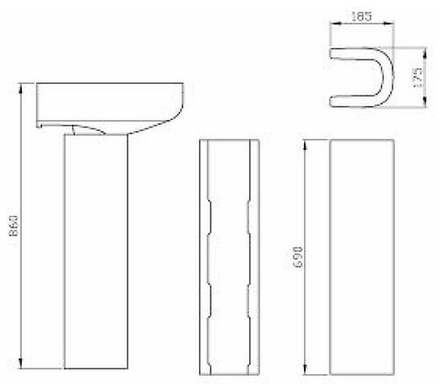 Пьедестал BelBagno Vella BB8295P - фотография № 6