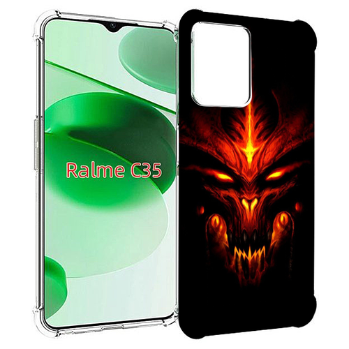 Чехол MyPads diablo-3-диабло для Realme C35 / Narzo 50A Prime задняя-панель-накладка-бампер