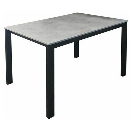 Стол DE Pranzo TAVOLA 120 Черный (NE)/Бетон (MEBT)