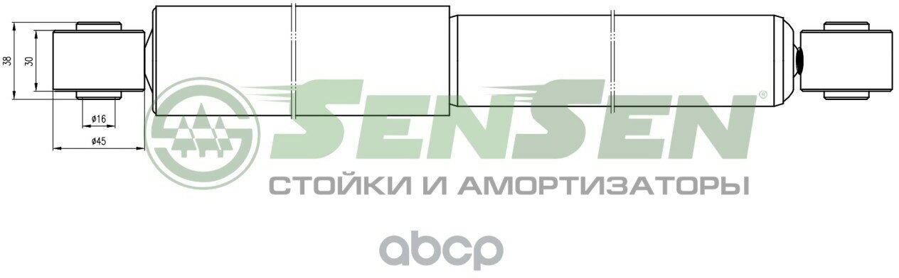 Амортизатор Peugeot Boxer/Citroen Jumper/Fiat Ducato Зад. газ. 1.0T Sensen арт. 12130192