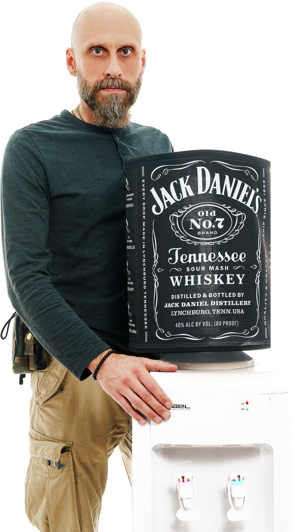 Чехол для бутылки 19л Coolpaq JACK DANIELS, на кулер для воды Art12-11 - фотография № 2